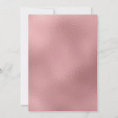 LGBTQ Rose Gold Moderne Paare Einladung (Rückseite)