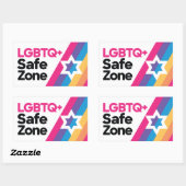LGBTQ+ Safe Zone Aufkleber (Blatt)
