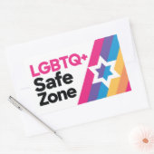 LGBTQ+ Safe Zone Aufkleber (Umschlag)