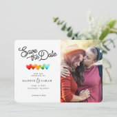 LGBTQ - Save the Date Skript mit Foto (Stehend Vorderseite)