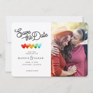LGBTQ - Save the Date Skript mit Foto