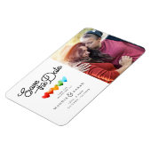 LGBTQ - Save the Date Skript mit Foto Magnet (Linke Seite)
