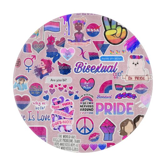LGBTQ-Schneidplatte Schneidebrett (Vorderseite)