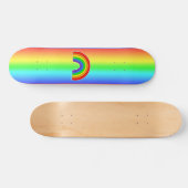 LGBTQ+-Skateboard für Rainbow-Herz Skateboard (Horizontal)