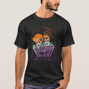 LGBTQ Skelett Va Tarot Card Lesbische Verliebte T-Shirt