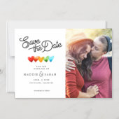 LGBTQ - Skript mit Foto Magneteinladung (Vorderseite)