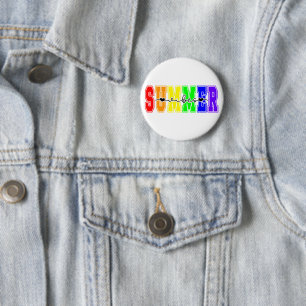 LGBTQ Sommer Stimmung Regenbogen Stolz Button