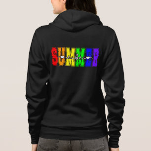 LGBTQ Sommer Stimmung   Regenbogen Stolz Hoodie