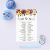 LGBTQ Sonnenblumen Blumenspiele Brautparty Flyer (Einzeln)