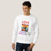 LGBTQ+ Sphynx Katzen Liebe Skin Sie sind in Männer Sweatshirt (Vorne ganz)