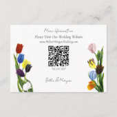 LGBTQ spielen Tulips Blume Begleitkarte (Rückseite)