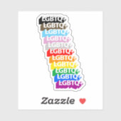 LGBTQ+-Statusanzeige Aufkleber (Blatt)