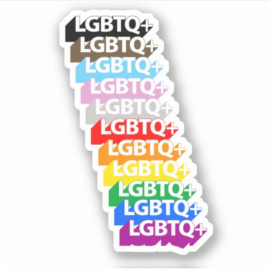LGBTQ+-Statusanzeige Aufkleber (Vorderseite)