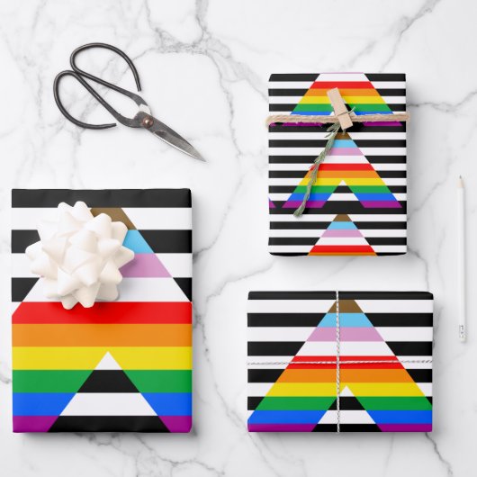 LGBTQ-Statusanzeige Geschenkpapier Set (Vorderseite)