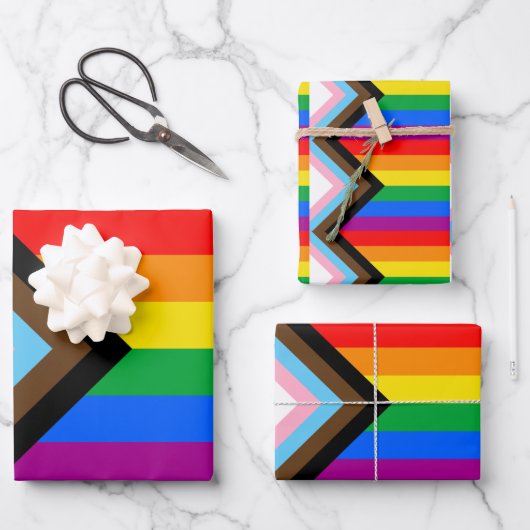 LGBTQ+-Statusanzeige Geschenkpapier Set (Vorderseite)