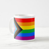 LGBTQ+-Statusanzeige Kaffeetasse (Vorderseite Links)