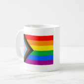 LGBTQ+-Statusanzeige Kaffeetasse (Vorderseite Links)