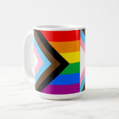 LGBTQ+-Statusanzeige Kaffeetasse (Vorderseite Links)