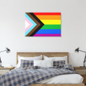 LGBTQ+-Statusanzeige Leinwanddruck (Insitu (Schlafzimmer))