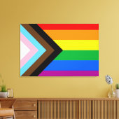 LGBTQ+-Statusanzeige Leinwanddruck (Insitu (Wohnzimmer))