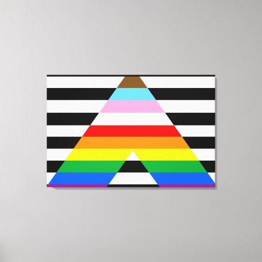 LGBTQ-Statusanzeige Leinwanddruck (Vorderseite)