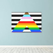 LGBTQ-Statusanzeige Leinwanddruck (Insitu (Holzboden))