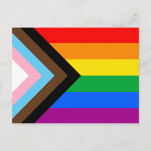 LGBTQ+-Statusanzeige Postkarte