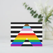 LGBTQ-Statusanzeige Postkarte (Stehend Vorderseite)