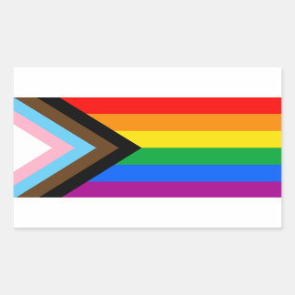 LGBTQ+-Statusanzeige Rechteckiger Aufkleber