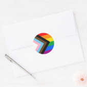 LGBTQ+-Statusanzeige Runder Aufkleber (Umschlag)