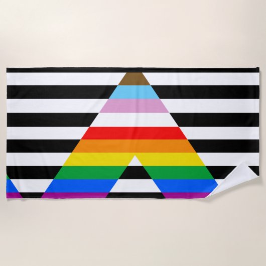LGBTQ-Statusanzeige Strandtuch (Vorderseite)