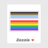 LGBTQ+-Statusmarkenstreifen Aufkleber (Blatt)