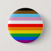 LGBTQ+-Statusmarkenstreifen Button (Vorderseite)