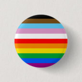 LGBTQ+-Statusmarkenstreifen Button (Vorderseite)