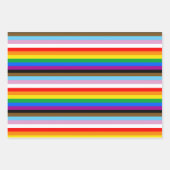 LGBTQ+-Statusmarkenstreifen Geschenkpapier Set (Vorderseite 3)