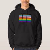 LGBTQ+-Statusmarkenstreifen Hoodie (Vorderseite)