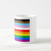 LGBTQ+-Statusmarkenstreifen Kaffeetasse (Mittel)