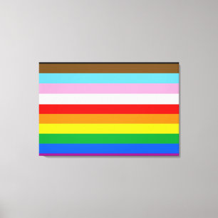 LGBTQ+-Statusmarkenstreifen Leinwanddruck