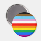 LGBTQ+-Statusmarkenstreifen Magnet (Vorderseite/Rückseite)