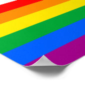 LGBTQ+-Statusmarkenstreifen Poster (Ecke)