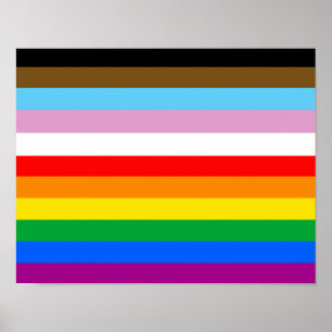 LGBTQ+-Statusmarkenstreifen Poster