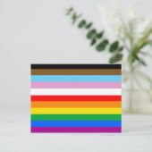 LGBTQ+-Statusmarkenstreifen Postkarte (Stehend Vorderseite)