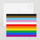 LGBTQ+-Statusmarkenstreifen Postkarte (Vorne/Hinten)