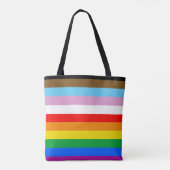 LGBTQ+-Statusmarkenstreifen Tasche (Rückseite)