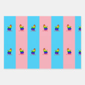 LGBTQ+-Stolperkatze - Seien Sie selbst Geschenkpapier Set (Vorderseite 3)