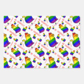 LGBTQ+-Stolperkatze - Seien Sie selbst Geschenkpapier Set (Vorderseite)
