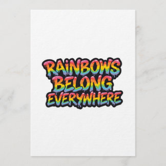 LGBTQ-Stolz-Design – „Regenbögen gehören überall h Einladung