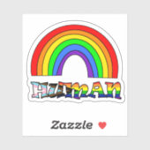 LGBTQ+-Stolz für den menschlichen LGBTQ+-Support Aufkleber (Blatt)