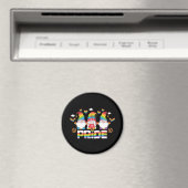 LGBTQ - Stolz - Garten-Gnome - Regenbogenfarbe Magnet (In Situ (Geschirrspüler))