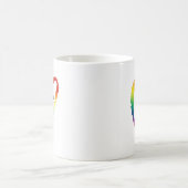LGBTQ Stolz-Kaffee-Tassen-Regenbogen-Herz Kaffeetasse (Mittel)